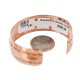 Navajo .925 Sterling Silver Certified Authentic Handmade Native American Pure Copper Bracelet 92005-17