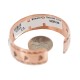 Certified Authentic Navajo .925 Sterling Silver Handmade Native American Pure Copper Bracelet 92005-22