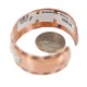 Wide Certified Authentic Navajo .925 Sterling Silver Handmade Native American Pure Copper Bracelet 92005-8 Wide Certified Authentic Navajo .925 Sterling Silver Handmade Native American Pure Copper Bracelet 92005-8