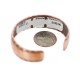Certified Authentic Navajo Handmade Native American Pure Copper Bracelet 92007-1