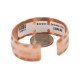 Certified Authentic Horse Feather .925 Sterling Silver Handmade Navajo Native American Pure Copper Bracelet 92013