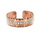 Certified Authentic Horse Navajo Handmade .925 Sterling Silver Native American Pure Copper Bracelet 92005-3