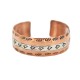 Certified Authentic Navajo Feather Arrow head .925 Sterling Silver Handmade Native American Pure Copper Bracelet 92012