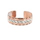 Wide Certified Authentic Navajo .925 Sterling Silver Handmade Native American Pure Copper Bracelet 92005-8 Wide Certified Authentic Navajo .925 Sterling Silver Handmade Native American Pure Copper Bracelet 92005-8