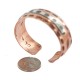 Certified Authentic Feather Maze Handmade Navajo .925 Sterling Silver Native American Pure Copper Bracelet  92005-9