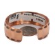 Handmade Certified Authentic Navajo Maze .925 Sterling Silver Native American Pure Copper Bracelet  92018-8