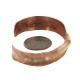 Handmade Navajo Brass Certified Authentic Native American Pure Copper Bracelet  92023-3