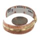 Brass Navajo Handmade Certified Authentic Native American Pure Copper Bracelet  92023-1