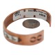 Handmade Certified Authentic Bear paw Navajo .925 Sterling Silver and Pure Copper Native American Bracelet  92014-1