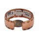 Maze Navajo Handmade Certified Authentic .925 Sterling Silver Native American Pure Copper Bracelet  92018-9