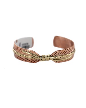 Brass Navajo Handmade Certified Authentic Native American Pure Copper Bracelet 92023-1 Brass Navajo Handmade Certified Authentic Native American Pure Copper Bracelet 92023-1