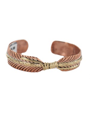Certified Authentic Handmade Navajo Brass Native American Pure Copper Bracelet 92023-4 Certified Authentic Handmade Navajo Brass Native American Pure Copper Bracelet 92023-4
