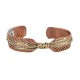 Certified Authentic Handmade Navajo Brass Native American Pure Copper Bracelet  92023-5