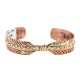 Certified Authentic Handmade Navajo Brass Native American Pure Copper Bracelet  92023-6