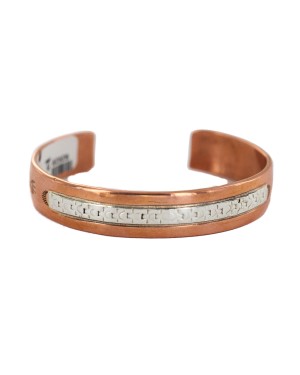 Handmade Certified Authentic Bear paw Navajo .925 Sterling Silver and Pure Copper Native American Bracelet 92020-2 Handmade Certified Authentic Bear paw Navajo .925 Sterling Silver and Pure Copper Native American Bracelet 92020-2