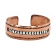 Handmade Certified Authentic Maze Navajo .925 Sterling Silver Native American Pure Copper Bracelet  92018-13