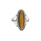 .925 Sterling Silver Navajo Certified Authentic Handmade Natural Tigers Eye Native American Ring size 8 1/2 96007