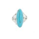 .925 Sterling Silver Navajo Certified Authentic Handmade Natural Turquoise Native American Ring size 7 3/4 96005