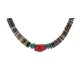 .925 Sterling Silver Certified Authentic Navajo Natural Turquoise Graduated Heishi Coral Native American Necklace 95004-10 .925 Sterling Silver Certified Authentic Navajo Natural Turquoise Graduated Heishi Coral Native American Necklace 95004-10