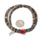 .925 Sterling Silver Certified Authentic Navajo Natural Turquoise Graduated Heishi Coral Native American Necklace 95004-10 .925 Sterling Silver Certified Authentic Navajo Natural Turquoise Graduated Heishi Coral Native American Necklace 95004-10