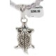 .925 Sterling Silver Horny Toad Handmade Certified Authentic Navajo Natural Quartz and Turquoise Native American Necklace 94010-15901