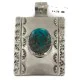 Certified Authentic Handmade Bear Paw Nickel Navajo Natural Turquoise Native American Pendant 94005-2 Certified Authentic Handmade Bear Paw Nickel Navajo Natural Turquoise Native American Pendant 94005-2