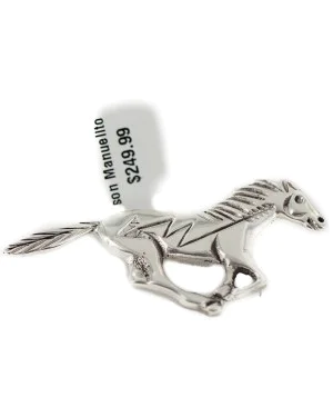 Horse Certified Authentic Arrow Navajo .925 Sterling Silver Native American Pin 94013-2 Horse Certified Authentic Arrow Navajo .925 Sterling Silver Native American Pin 94013-2