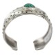 Certified Authentic Handmade Navajo Natural Turquoise Native American Nickel Bracelet 92001-2