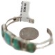 .925 Sterling Silver Certified Authentic Handmade Navajo Natural Turquoise Native American Bracelet 92003