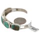 .925 Sterling Silver Certified Authentic Handmade Navajo Natural Turquoise Native American Bracelet 92002-3