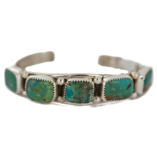 .925 Sterling Silver Certified Authentic Handmade Navajo Natural Turquoise Native American Bracelet 92002-1 .925 Sterling Silver Certified Authentic Handmade Navajo Natural Turquoise Native American Bracelet 92002-1