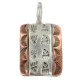 Bear Paw Handmade Certified Authentic Navajo Pure .925 Sterling Silver Native American Copper Pendant 94003-2 Bear Paw Handmade Certified Authentic Navajo Pure .925 Sterling Silver Native American Copper Pendant 94003-2
