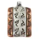 Handmade Bear Paw Certified Authentic Navajo Pure .925 Sterling Silver and Copper Native American Pendant 94003-1 Handmade Bear Paw Certified Authentic Navajo Pure .925 Sterling Silver and Copper Native American Pendant 94003-1