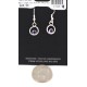 Certified Authentic Navajo .925 Sterling Silver Natural Lapis Native American Dangle Earrings 27226-4