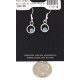Certified Authentic Navajo .925 Sterling Silver Natural Lapis Dangle Native American Earrings 27226-2