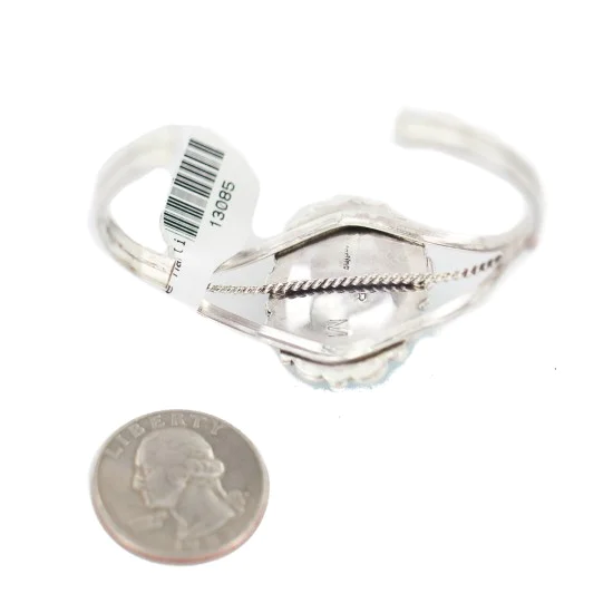 Handmade Certified Authentic Navajo .925 Sterling Silver Turquoise Native American Bracelet 13085 Handmade Certified Authentic Navajo .925 Sterling Silver Turquoise Native American Bracelet 13085