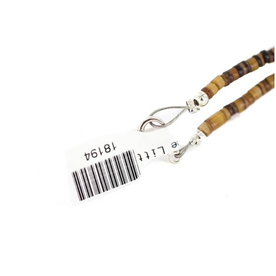 Certified Authentic Navajo .925 Sterling Silver Natural Turquoise Native American Necklace 18194