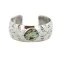 Certified Authentic Handmade Navajo Natural Mountain Turquoise Native American Nickel Bracelet 13092-3