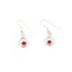 Certified Authentic Navajo .925 Sterling Silver Natural Coral Dangle Native American Earrings 27226-1 Certified Authentic Navajo .925 Sterling Silver Natural Coral Dangle Native American Earrings 27226-1