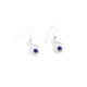 Certified Authentic Navajo .925 Sterling Silver Natural Lapis Native American Dangle Earrings 27226-4