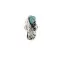Leaf Navajo .925 Sterling Silver Certified Authentic Handmade Natural Turquoise Native American Ring Size 7 13089-1 Leaf Navajo .925 Sterling Silver Certified Authentic Handmade Natural Turquoise Native American Ring Size 7 13089-1