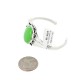 Handmade Certified Authentic Navajo .925 Sterling Silver Natural Gaspeite Native American Bracelet 18196-1