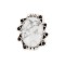 .925 Sterling Silver Navajo Certified Authentic Handmade White Howlite Native American Ring size 8 3/4 18198-2