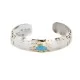 12kt Gold Filled and .925 Sterling Silver Certified Authentic Eagle head Handmade Navajo Natural Turquoise Native American Cuff Bracelet 13096-99 12kt Gold Filled and .925 Sterling Silver Certified Authentic Eagle head Handmade Navajo Natural Turquoise Native American Cuff Bracelet 13096-99