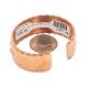Certified Authentic Navajo .925 Sterling Silver Maze Handmade Native American Pure Copper Bracelet  13097-18