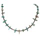 Certified Authentic Navajo .925 Sterling Silver Natural Turquoise Native American Necklace 18192