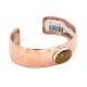 Navajo Handmade Natural Tigers Eye Pure Copper Bracelet 13111-1