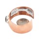 Navajo Handmade Natural Tigers Eye Pure Copper Bracelet 13111-1