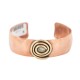 Certified Authentic Navajo Handmade Brass Native American Pure Copper Bracelet 13111-3