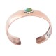 Certified Authentic Handmade Navajo Natural Turquoise Native American Pure Copper Bracelet 13123-1 Certified Authentic Handmade Navajo Natural Turquoise Native American Pure Copper Bracelet 13123-1